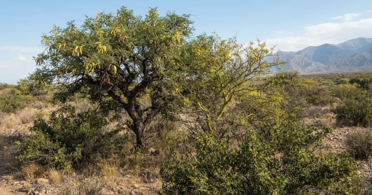 Árboles nativos del Monte de Mendoza: guía del algarrobo, chañar y jarilla